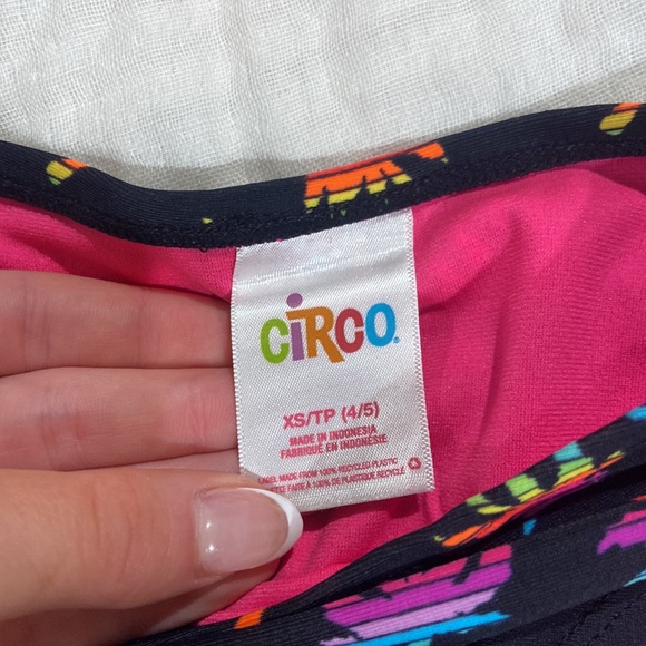 Circo XS (4-5) palm tree girls bathing suit - Picture 3 of 4